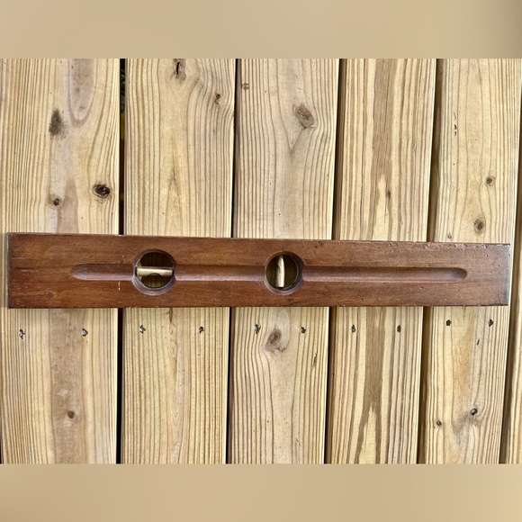 Vintage Mahogany and Brass Acme Level Co. Adjustable Inclinometer & Plumb 26” - Picture 2 of 6